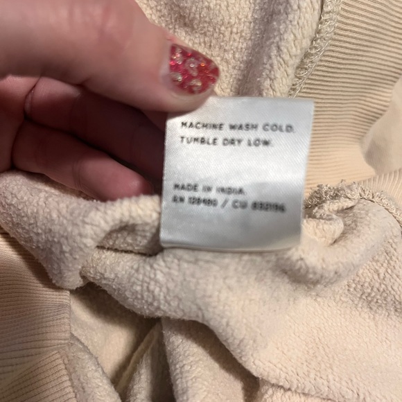 PACT kindness is cool cropped cotton pullover sweatshirt women’s large rainbow - Picture 5 of 6